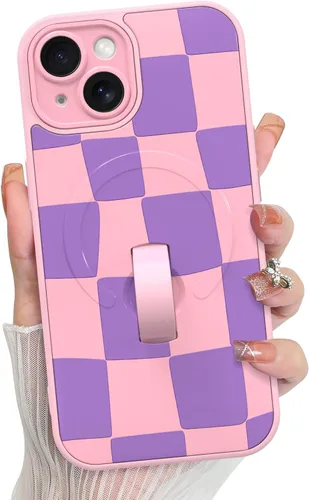 Vista 136 de KANGHAR Compatible con iPhone 17 Pro Case Spot Pattern - Negro Mancha rosada negra