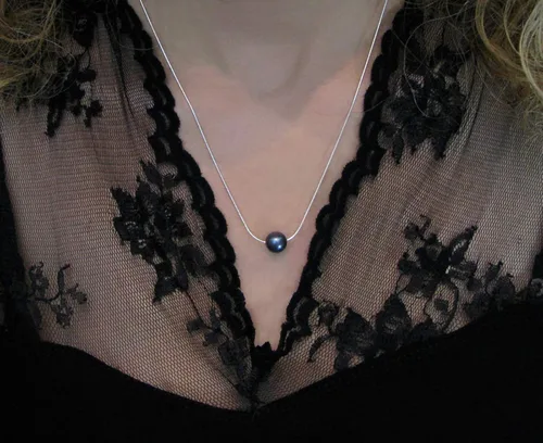 Vista 6 de Be Wished Regalos personalizados de ingeniero para mujeres con mensaje significativo y joyas, collar listo para regalar con poema (collar de perla)
