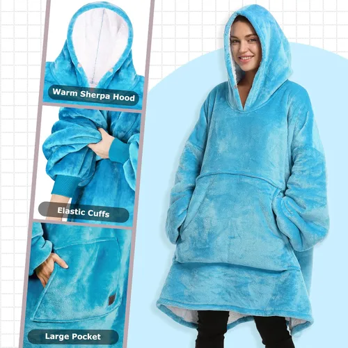 Vista 4 de Catalonia Sudadera con capucha de gran tamaño, sudadera con capucha de sherpa, regalo para ella