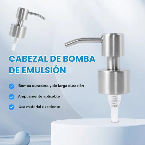 Vista 2 de Bomba dispensadora de jabón de acero inoxidable, diseño moderno, paquete de 2 (cepillo de acero)