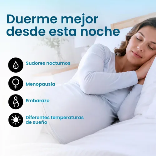 Vista 4 de Sistema de enfriamiento de cama B10, almohadilla de colchón de algodón para Blanco