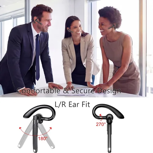 Vista 4 de Auriculares inalámbricos, auriculares inalámbricos manos libres, auriculares inalámbricos con cancelación de ruido, micrófono, compatible