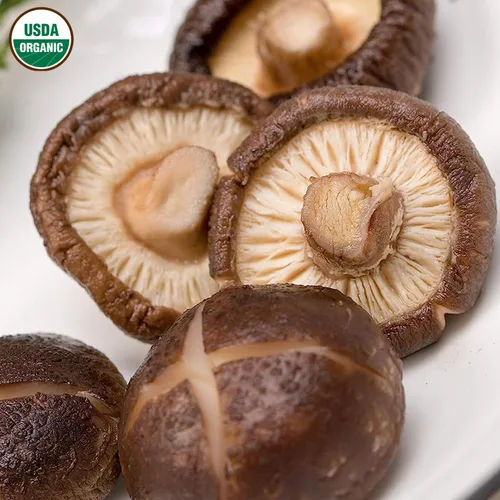 Vista 6 de VIGOROUS MOUNTAINS Setas Shiitake Deshidratadas Orgánicas USDA, Hongos Secos Deshidratados para Cocinar 4.23oz, 120g