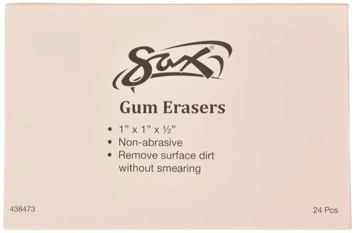 Vista 2 de Sax 438473 Art Gum Block Erasers, 1 x 1 x 1/2 pulgadas, paquete de 24