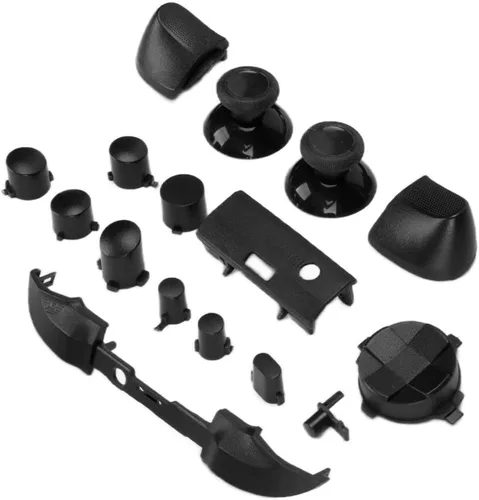Vista 7 de para Xbox Series X para Xbox Series S Juego de botones de controlador, kits completos de accesorios para mango de juego (negro)