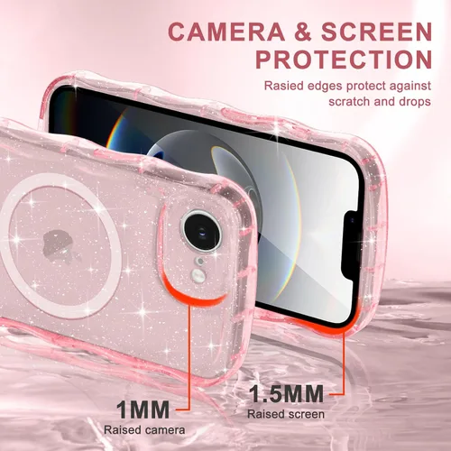 Vista 222 de Pepmune Funda magnética para iPhone 17 Pro Max, color rosa