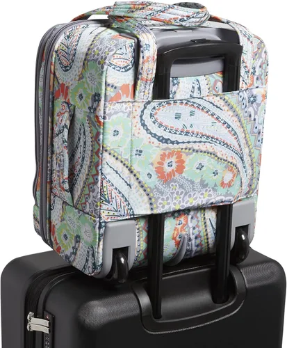 Vista 6 de Vera Bradley Softside - Bolsa de trabajo rodante para mujer, Cachemira Citrus