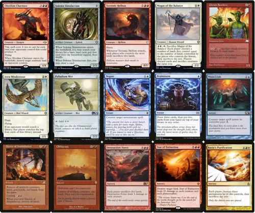 Vista 3 de Elite Commander Land Destruction Deck - Jeskai - Rojo Azul Blanco - EDH - Numot, The Devastator - 100 cartas - Magic The Gathering Deck - Muy fuerte