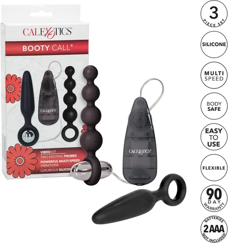 Vista 3 de California Exotic Novelties Booty Call Booty Vibro Kits, negro