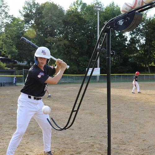 Vista 8 de Sistema de Entrenamiento de Lanzamiento Suave Louisville Slugger, Negro