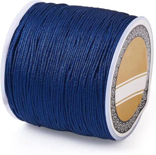 Vista 12 de Cheriswelry 8 rollos de 49 yardas/rollo de 0.031 in de hilo de nailon para macramé, cordón de nudo chino para pulsera tejida personalizada