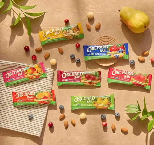 Vista 5 de Orchard Bar Barras de frutas y nueces sin OMG, cereza y almendra, 1.4 oz, paquete de 12
