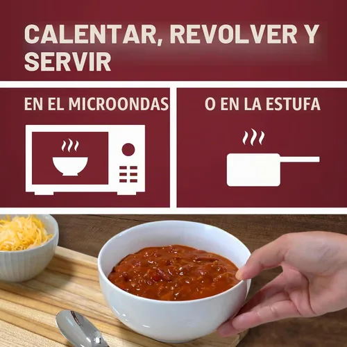Vista 5 de Sopa en lata Campbell’s Chunky de chili con frijoles, lata de 16.5 oz