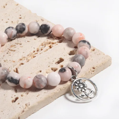 Vista 5 de GVUSMIL Pulseras inspiradoras de cumpleaños para profesoras, regalos para mujeres, pulseras de piedra curativa de la naturaleza, regalos