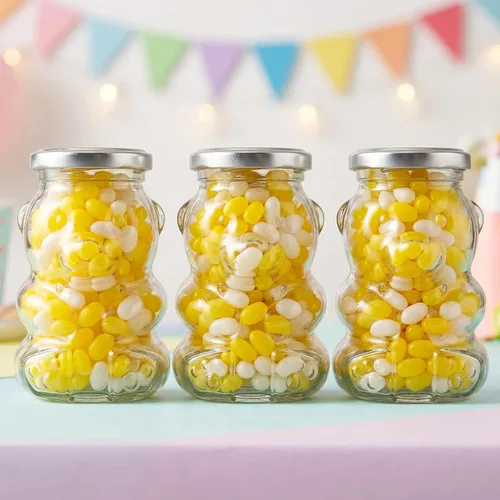 Vista 8 de Bekith Paquete de 12 tarros de cristal de 12 onzas con tapas plateadas para mermelada, recuerdos de boda, regalos de ducha, tarros magnéticos