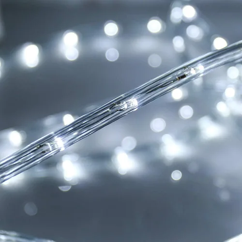 Vista 4 de luces de cuerda LED de 100 pies, luces de cuerda blancas de 720 LED para exteriores, luz de cuerda conectable, luces de cuerda para interiores