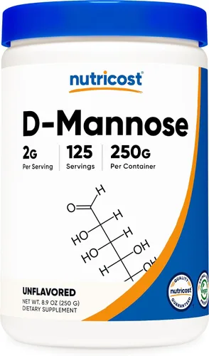 Vista 7 de Nutricost D-Manosa en polvo 17.64 oz (250 porciones) Sin gluten, Vegano Sin OGM