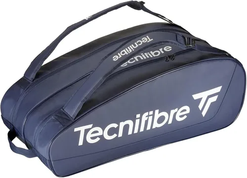 Vista 7 de Tecnifibre Tour Endurance Serie de bolsas de tenis/squash (RS, BLANCO, MARINO) - La mejor bolsa impermeable y resistente a los rayos UV Azul marino
