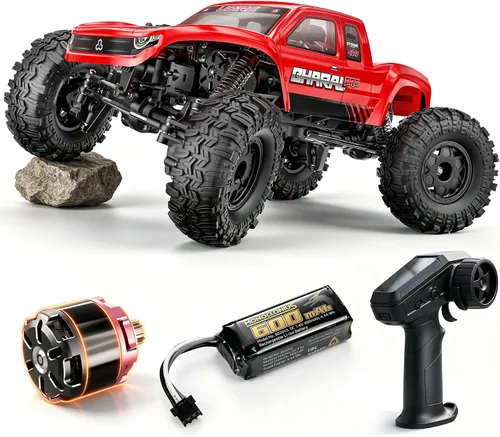 Vista 10 de UDIRC UCX1804PRO 1/18 Crawler RC sin escobillas, camión de roca de Negro