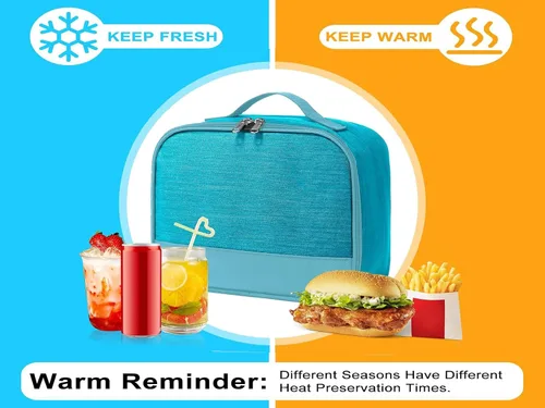 Vista 2 de ZM-YOUTOO Lonchera para hombres – Bolsa de almuerzo reutilizable para hombres adultos y mujeres – Lonchera aislada para oficina, senderismo