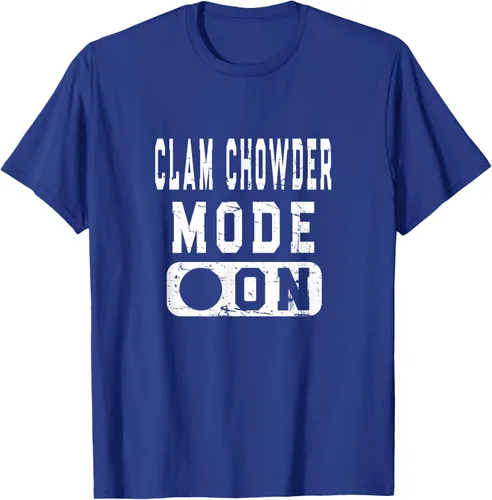 Vista 18 de Clam Chowder Mode On - Camiseta de broma de sopa de almejas, Negro