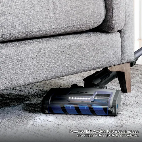 Vista 3 de Shark AZ2001AMZ Vertex DuoClean PowerFins Aspiradora vertical, con sistema elevador eléctrico y cepillo autolimpiable, Lila Oscuro, 1 qt