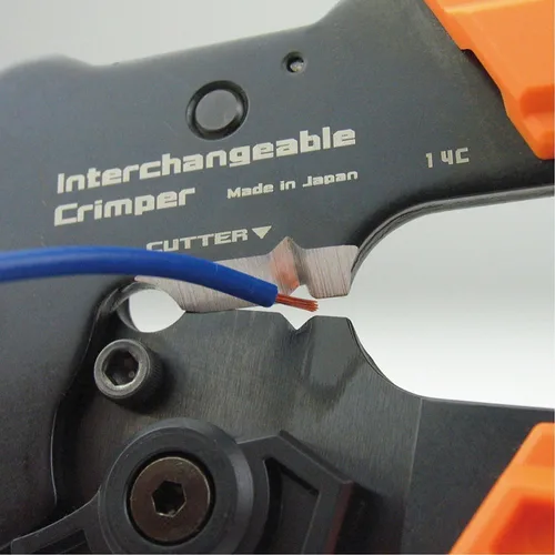 Vista 4 de ENGINEER Herramienta de crimpado PAD-13 con sistema de troquel intercambiable + paquete de juego de troqueles intercambiables PAD-11S