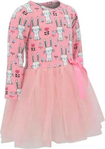 Vista 4 de Unique Baby Vestido tutú de conejo de Pascua de manga larga para niñas