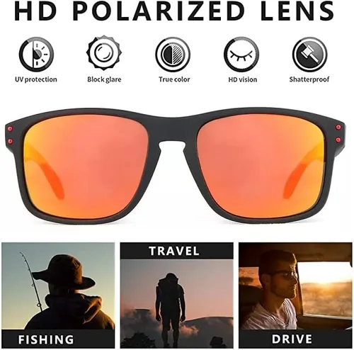 Vista 4 de Ultralight Polarized Sunglasses for Men Shades with F6661 UV Protection- Outdoor Sport Cycling Camping Hiking Fishing Driving
