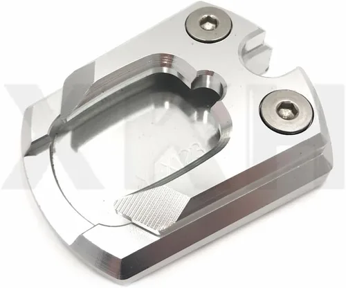 Vista 2 de XKH - Soporte lateral para placa de expansión para YAMAHA XMAX 125/250/300, color plateado