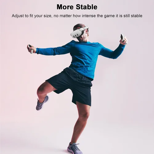 Vista 6 de AMVR Head Strap Compatible with MetaOculus Quest 3 Accessories, 0.45 LB Comfort Elite Strap Replacement Reduces Facial Stress, Adjustable Halo Strap