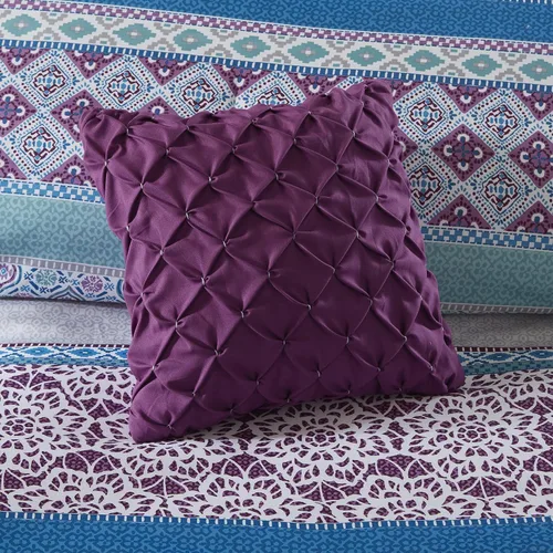 Vista 4 de [Usado] Intelligent Design - Juego de cama moderno para todas las estaciones con funda a juego y cojines decorativos