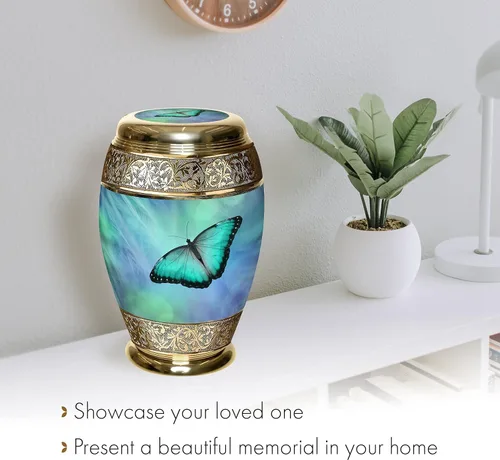 Vista 8 de Urnas de Cremación Conmemorativas para Cenizas Humanas de Adultas Femeninas - Urnas Personalizadas y Decorativas - Urnas Bellamente Hechas a Mano