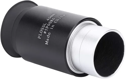 Vista 9 de Plossl ocular, 1.25" 1.575 in totalmente recubierto, negro, principiante, entusiastas de la astronomía