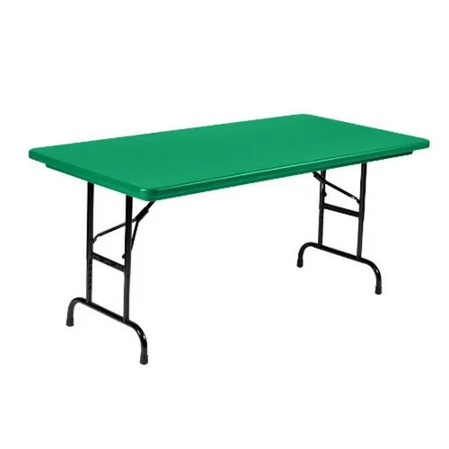 Vista 12 de Correll RA2448 24 serie R mesa plegable de acero inoxidable, altura ajustable para tareas comerciales, rectangular con 24 pulgadas de ancho y 48