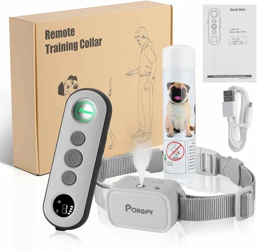 Vista 8 de Collar de entrenamiento para perros de citronela con control remoto. No puede funcionar automáticamente, 3 modos y 3 niveles de pulverización