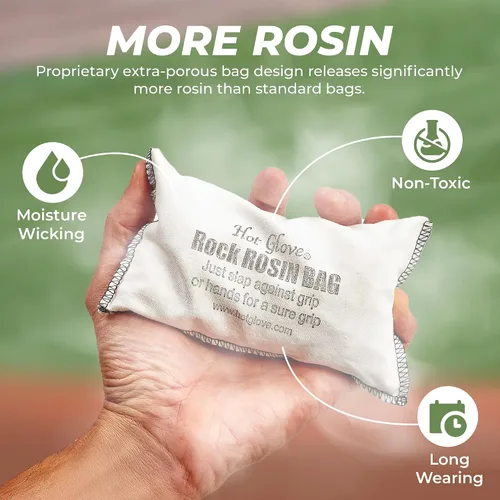 Vista 2 de Hot Glove Rock Rosin - colofonia extra pegajosa con bolsa de fácil flujo para Max Rosin, ROZ-R