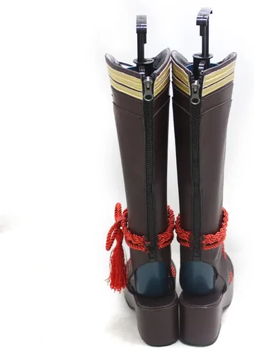 Vista 5 de Shikanoin Heizou - Zapatos de cosplay de Genshin Impact para mujeres y hombres, zapatos de anime de Halloween