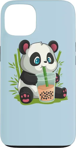Vista 7 de Kawaii Cute Anime Panda Otaku Japanese Bubble Boba Case for iPhone 17
