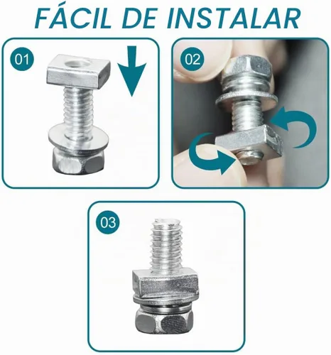 Vista 6 de Kit de pernos y tuercas para batería de motocicleta, 0.236 x 0.630 in