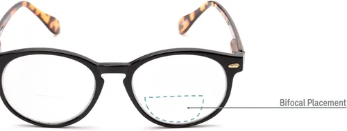 Vista 2 de Readers. com Gafas de lectura: el estilo redondo bifocal del actor para hombres y mujeres