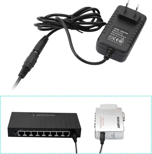 Vista 6 de GINTOOYUN DC Y Splitter Cable 1 Female to 2 Male,5.5mm x 2.1mm DC Power Extension Adapter Cable,for CCTV Surveillance Cameras,Surveillance