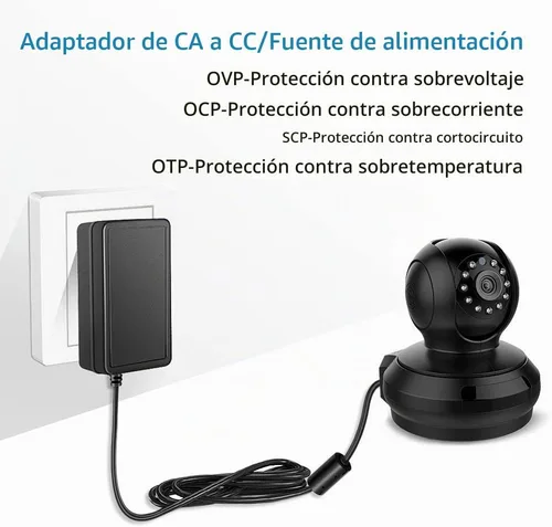 Vista 6 de SHNITPWR Adaptador de fuente de alimentación de 24 V CC 24 voltios 2A 48W AC a CC Convertidor Transformador 100 ~ 240 V Entrada de CA con punta