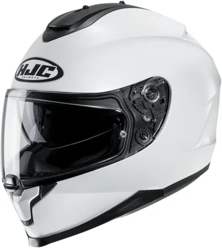Vista 4 de HJC C70 - Casco integral de motocicleta con protector facial HJ-20M Pin-lock, aprobado por DOT (negro semi mate, XS)