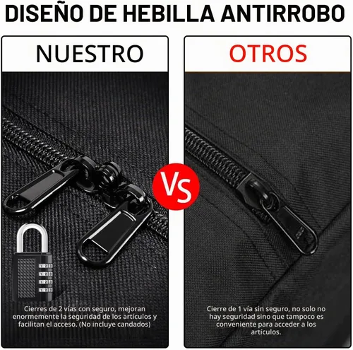 Vista 8 de Urbanstand Bolsa de Lona de Viaje de 48 Pulgadas Extra Grande para Equipo Deportivo, Bolsa de Almacenamiento para Árbol de Navidad de 7.5 Pies