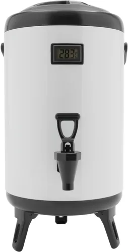 Vista 11 de Dispensador de bebidas aislado, urna de café de 2.1 galones / 8 L con espita y termómetro, dispensador de bebidas frías y calientes con aislamiento