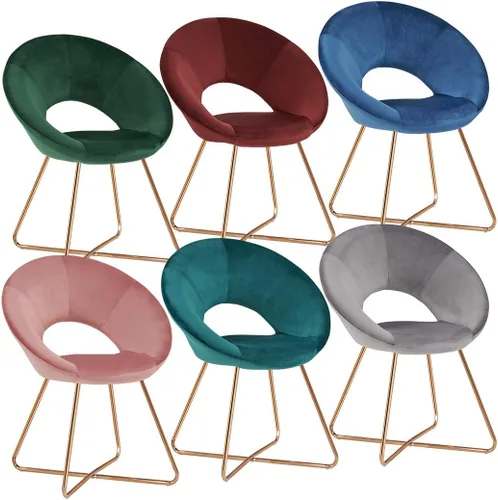 Vista 9 de Duhome. - Sillas con diseño moderno de mediados de siglo, para el comedor y la sala de estar, con patas de metal negras industriales, 1 unidad.