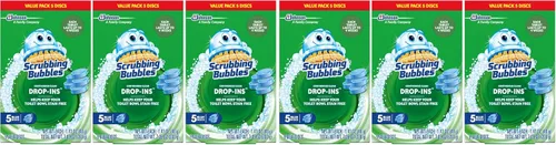 Vista 8 de Scrubbing Bubbles pastilla de limpieza para retrete, 5 unidades, 7.1 onzas