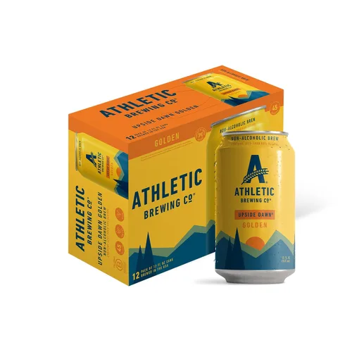 Vista 9 de Athletic Brewing Company Cerveza artesanal sin alcohol, baja en carbohidratos con cuerpo ligero de arroz y malta, combina con ensalada y pizza