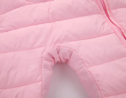 Vista 6 de Happy Cherry Mameluco de invierno para bebé, traje de nieve térmico, lindo abrigo con capucha de 3 a 24 meses